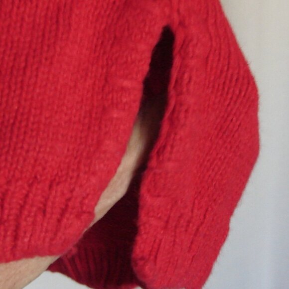 Vtg International Sportswear Oversized Knit Sweater Tunic TOP, Size 2X-3X Red - Picture 2 of 9